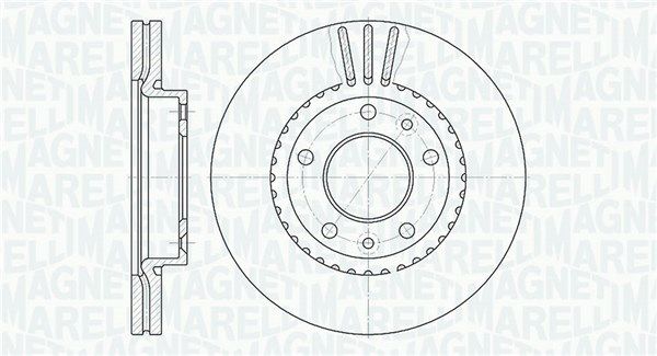 MAGNETI MARELLI stabdžių diskas 361302040474